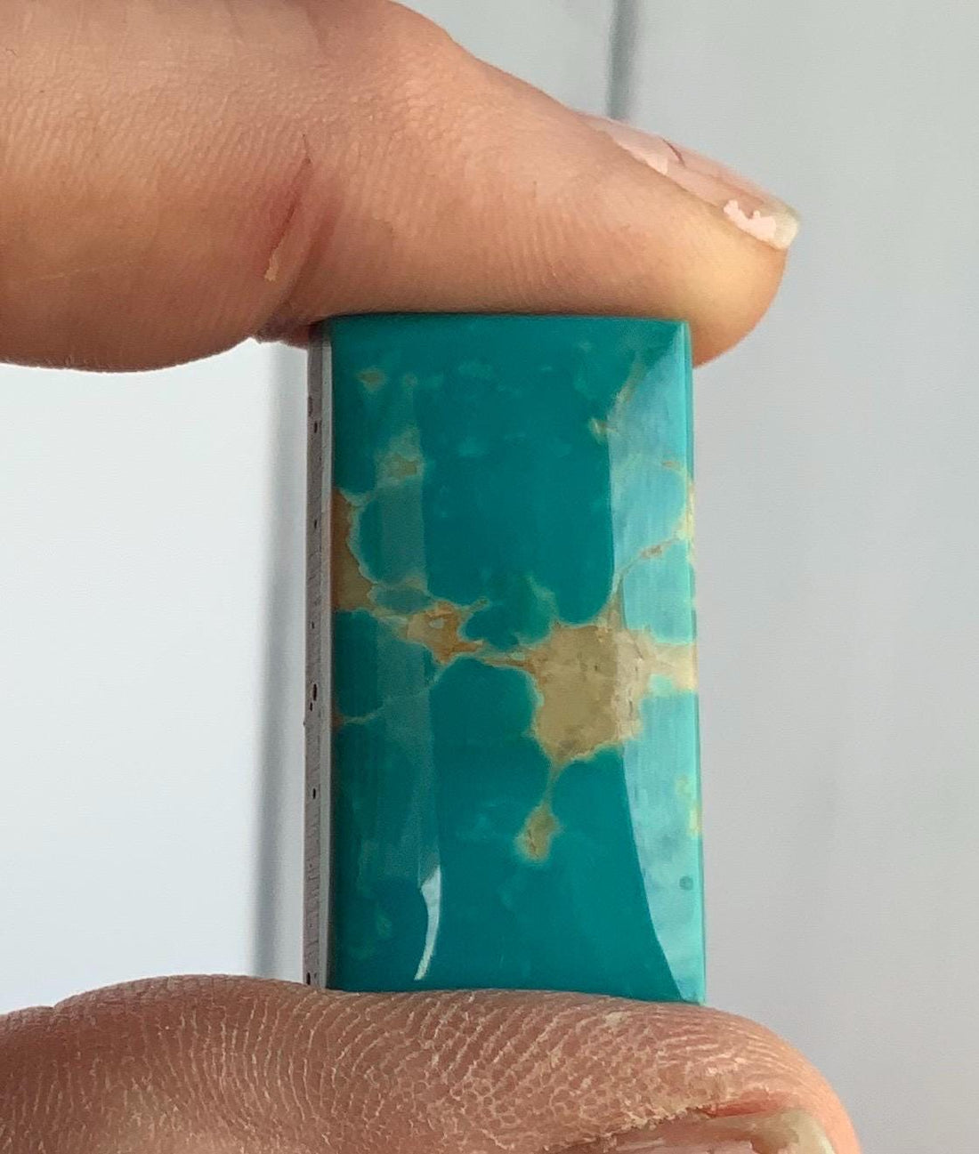 Gorgeous Royston Turquoise Rectangular Cabochon #R03