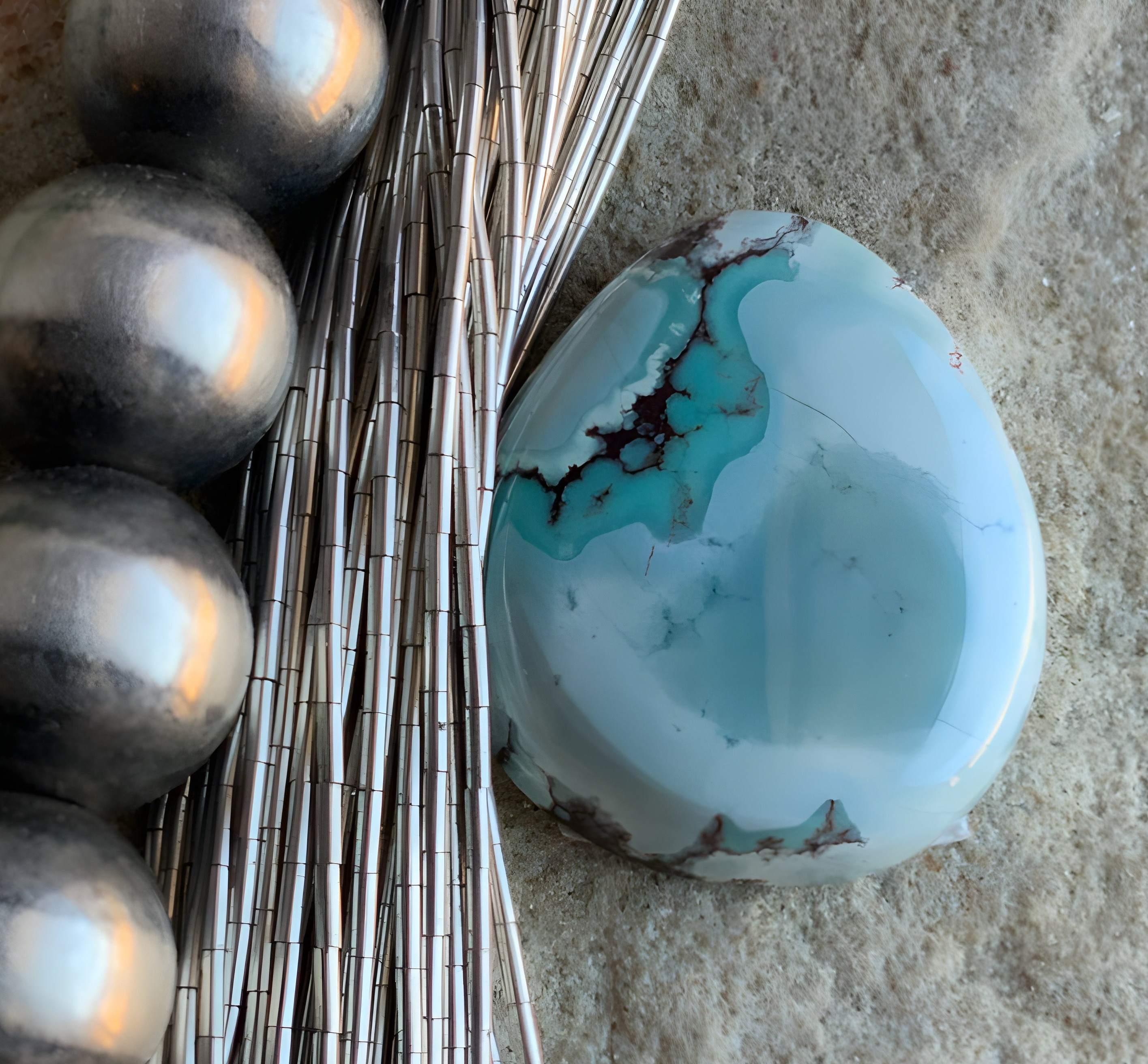Gobi Desert Lavender or Golden Hills Turquoise Teardrop #G101