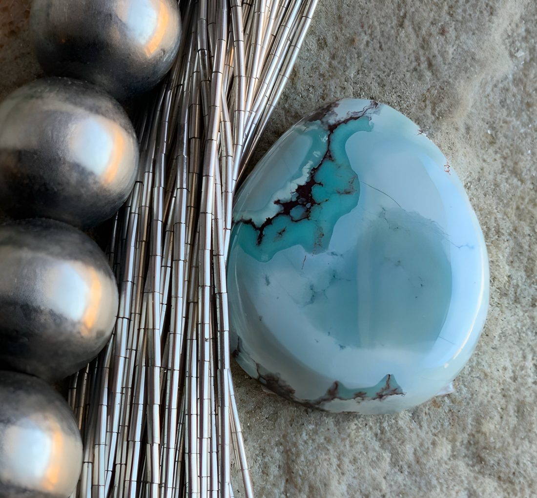 Gobi Desert Lavender or Golden Hills Turquoise Teardrop #G101