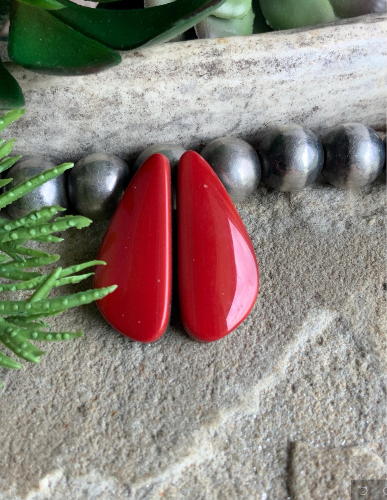 Roasarita Red Earring Set or Matched Pair