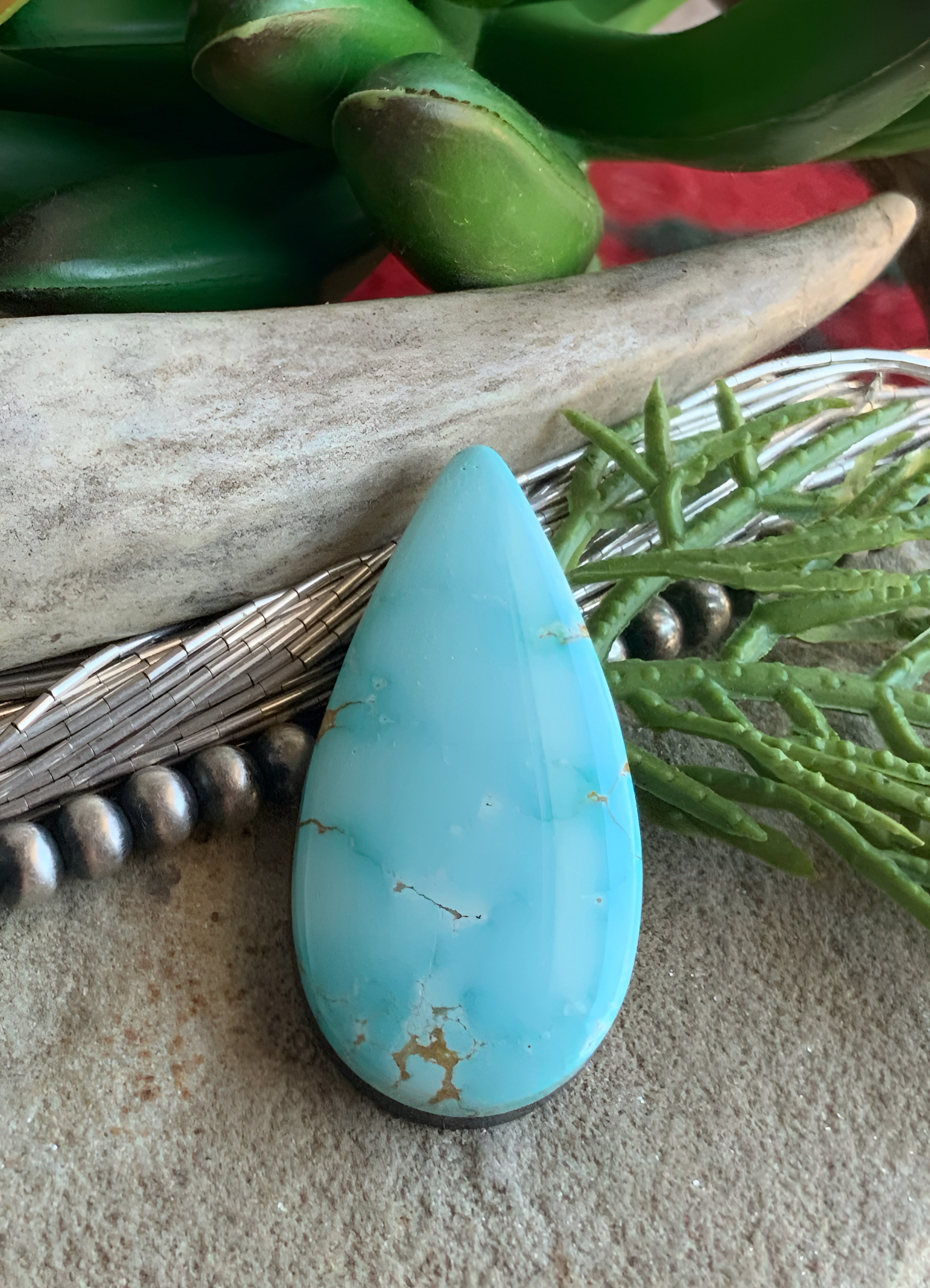 Natural Number Eight Teardrop-Nevada Gemstone
