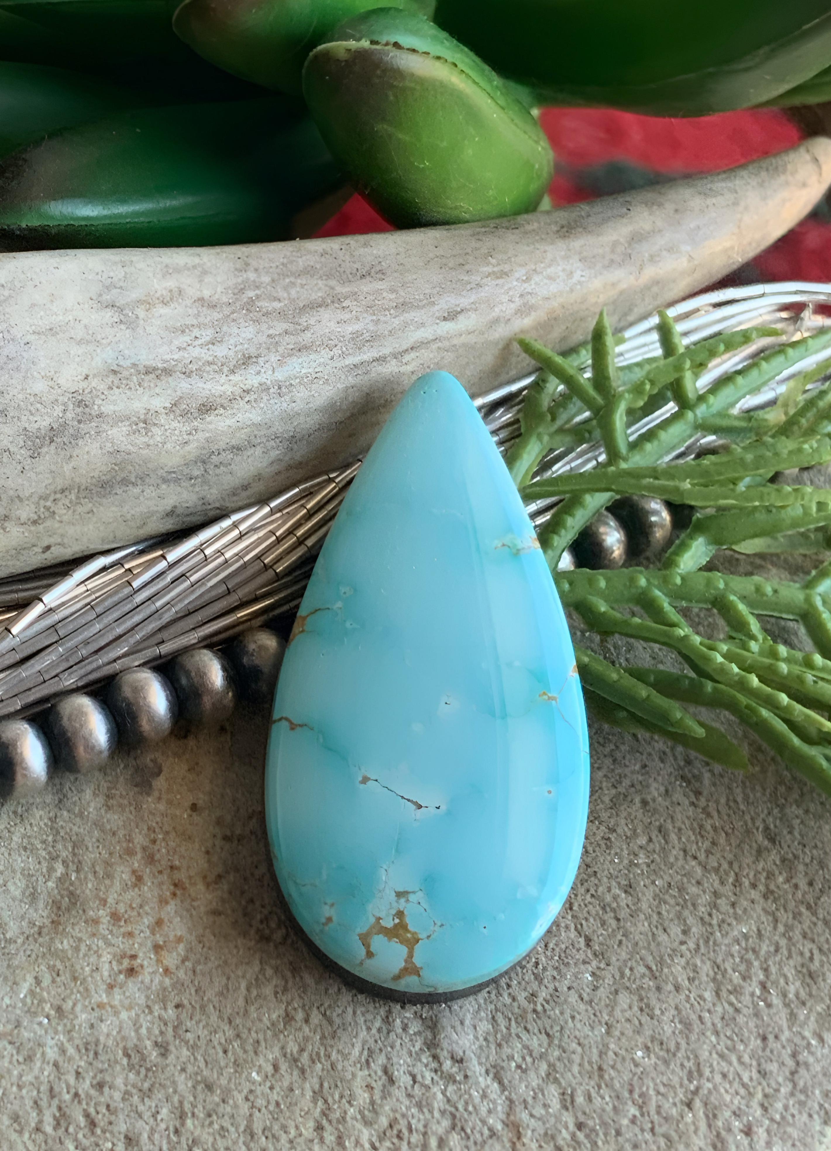 Natural Number Eight Teardrop-Nevada Gemstone