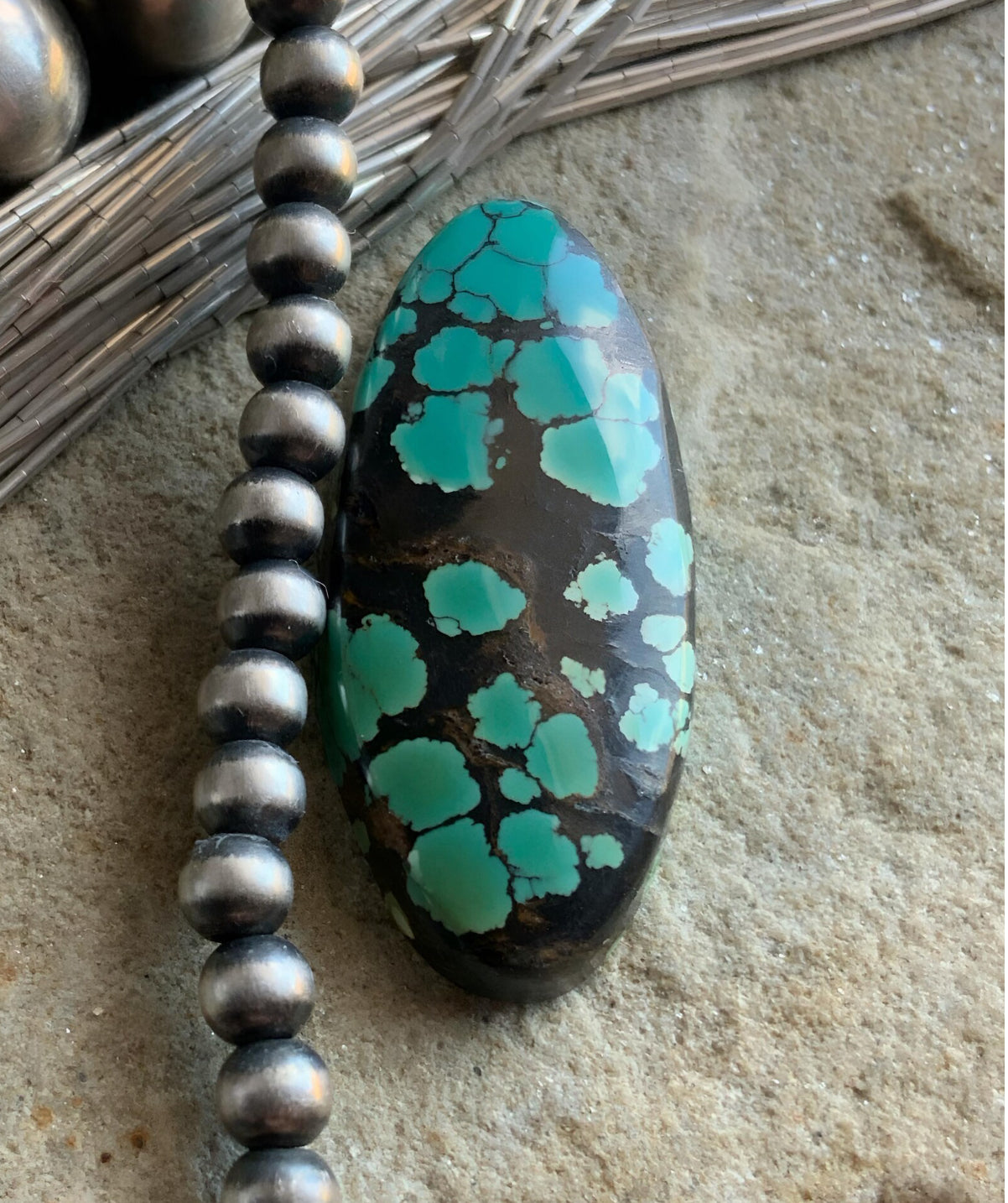 Bao Canyon Turquoise Long Oval Cabochon