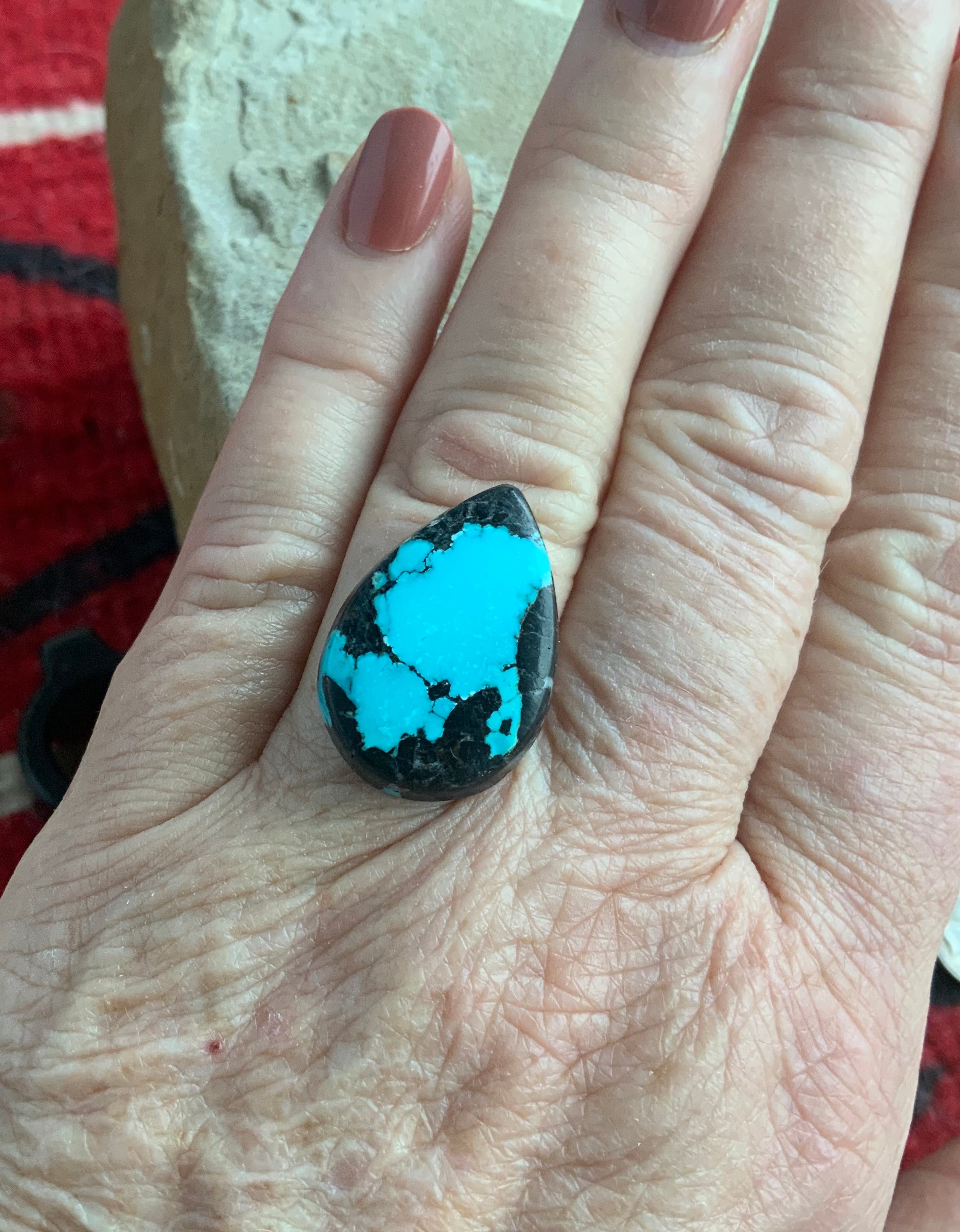 Bao Canyon Turquoise Teardrop Cabochon