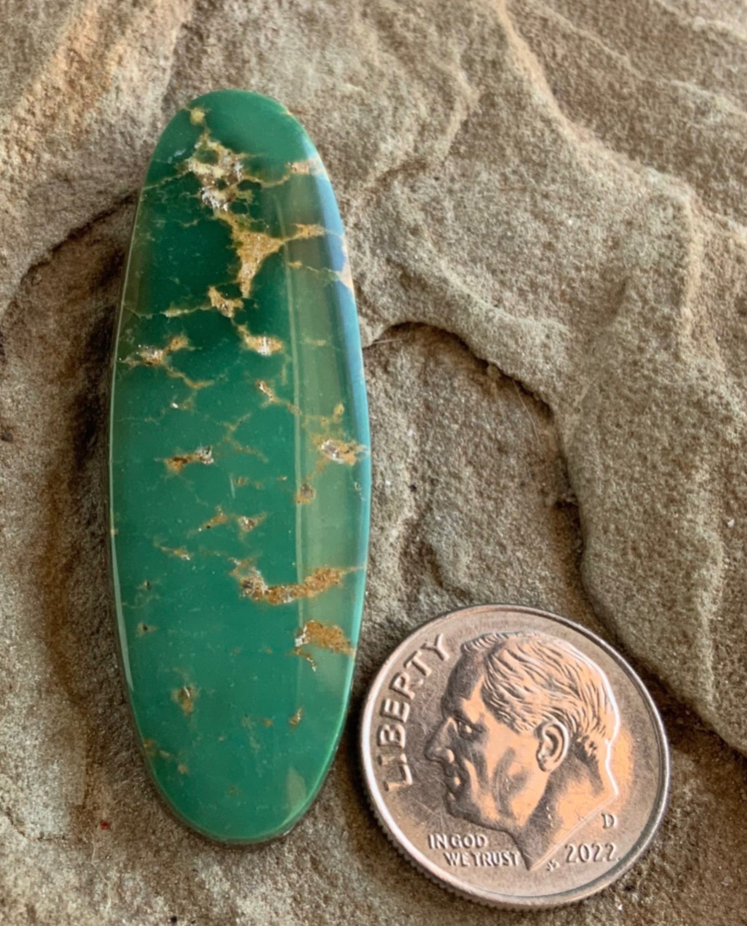Green Royston Turquoise Oval