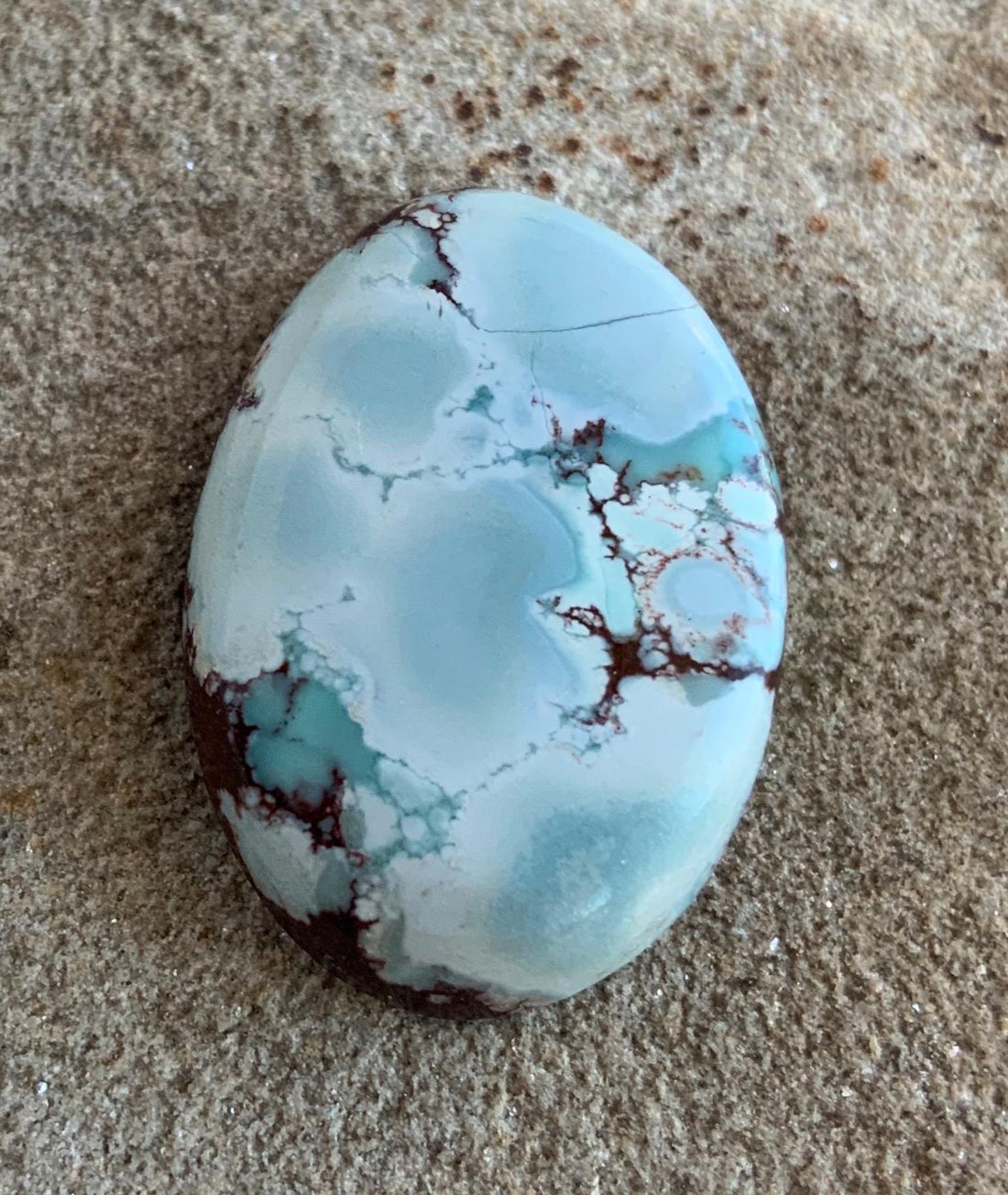 Beautiful Gobi Desert Lavender Turquoise Oval Cabochon #112