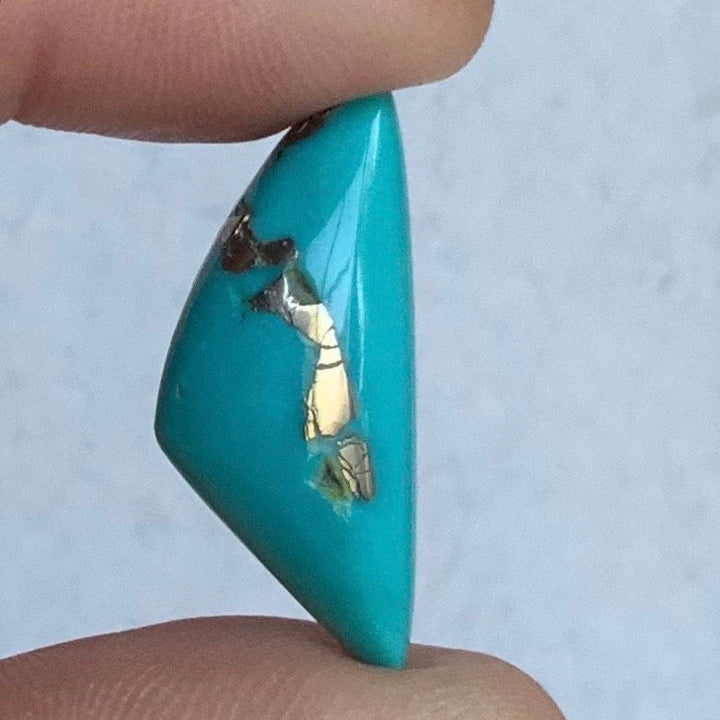 Beautiful Thick Cut Ithaca Peak Triangular Cabochon With Pyrite 253