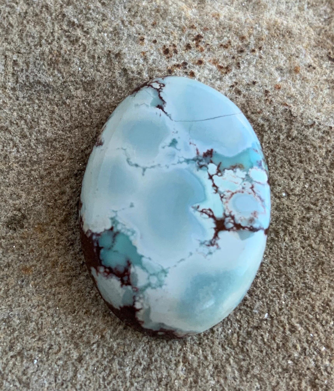 Beautiful Gobi Desert Lavender Turquoise Oval Cabochon #112