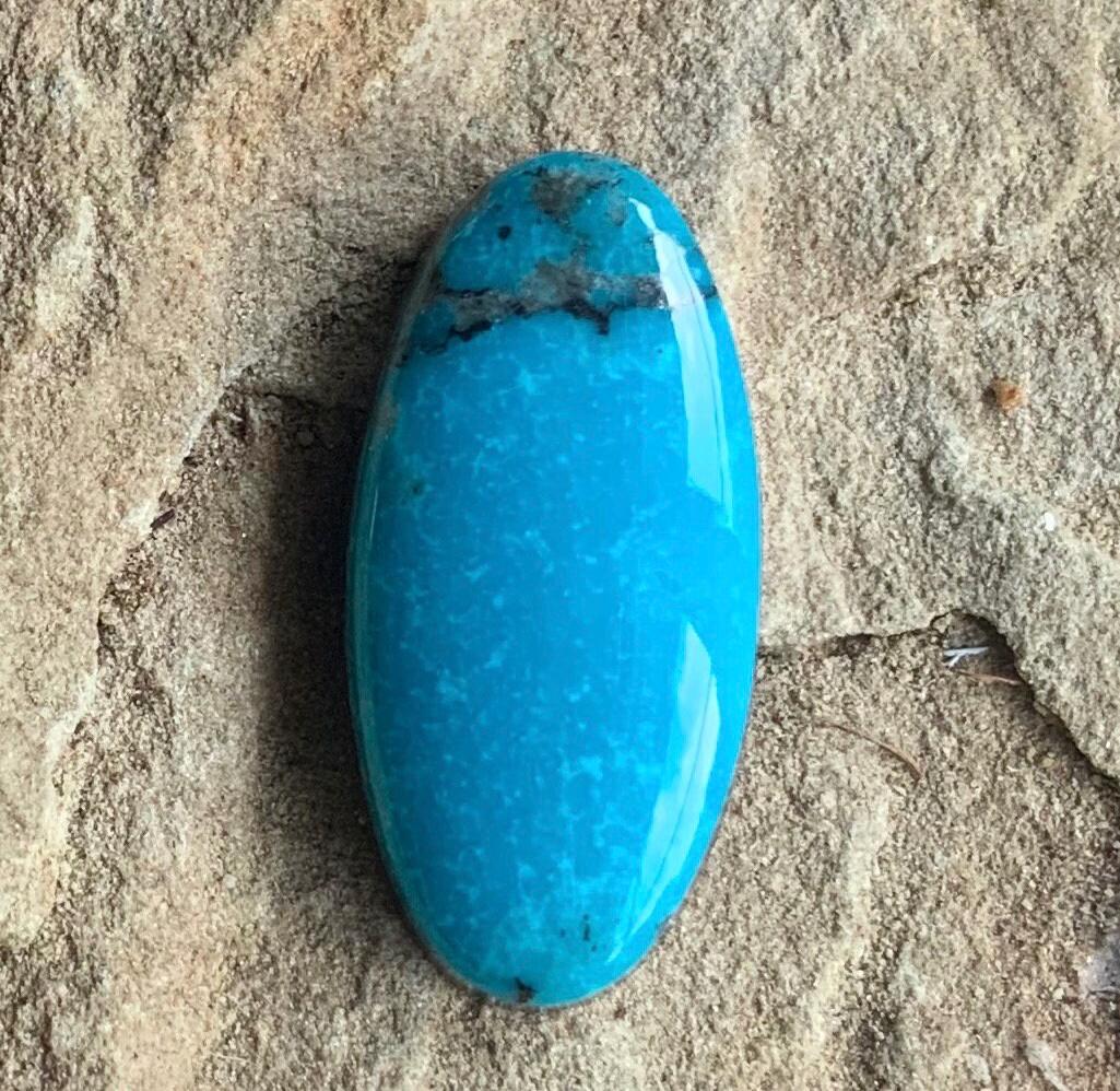 Ithaca Peak Turquoise Long Oval Cabochon or Polished Stone Cab