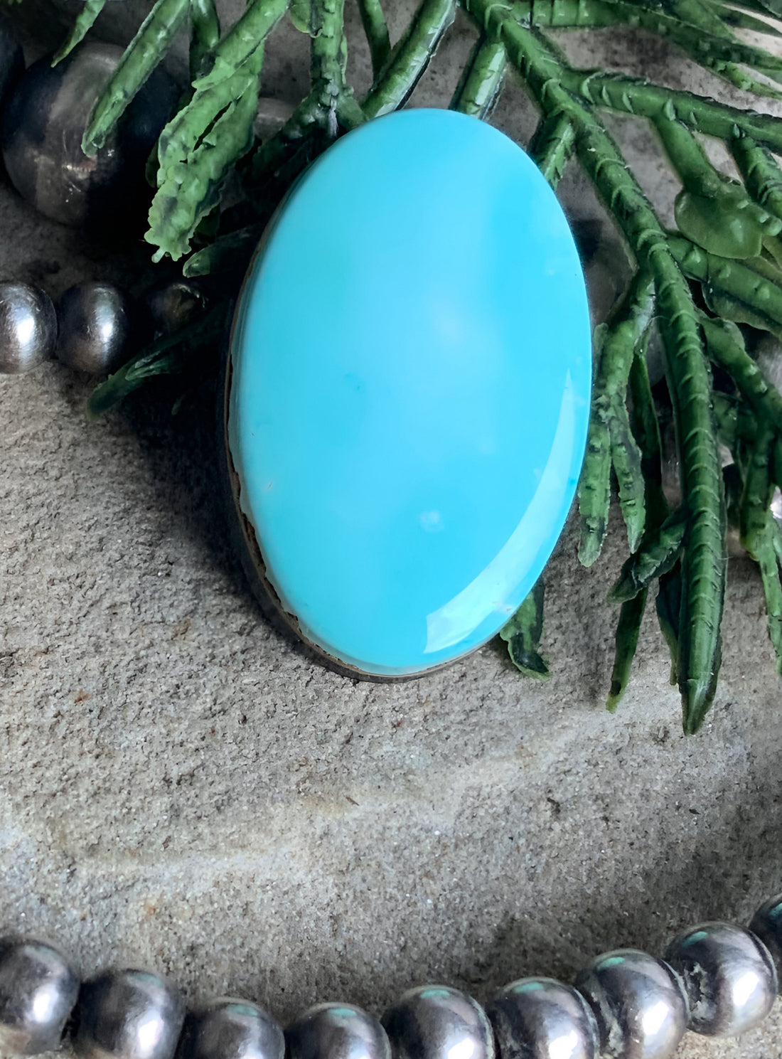 Blue Gem Turquoise Oval Cabochon