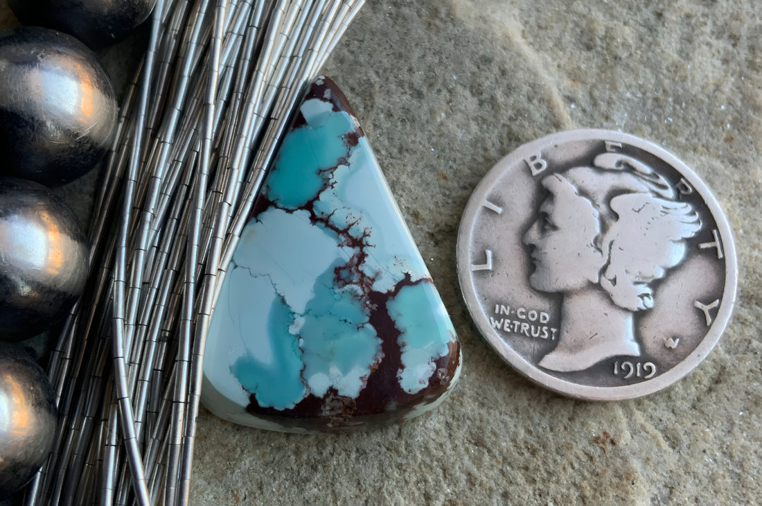 Gobi Desert Lavender or Golden Hills Turquoise Triangular Gemstone #G130
