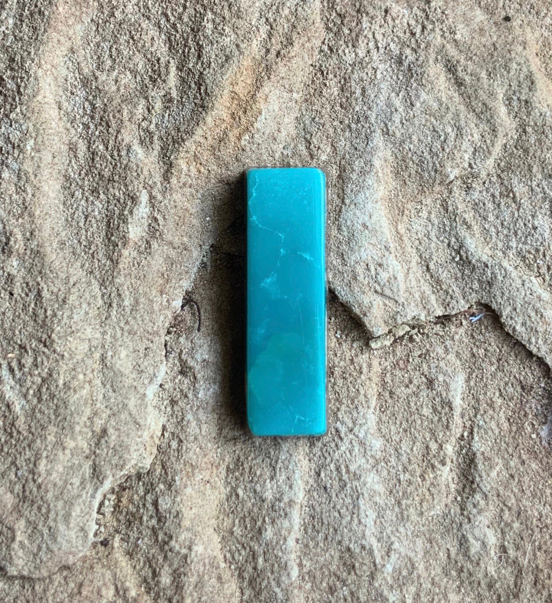 Beautiful Fox Turquoise Rectangular Bar Cabochon