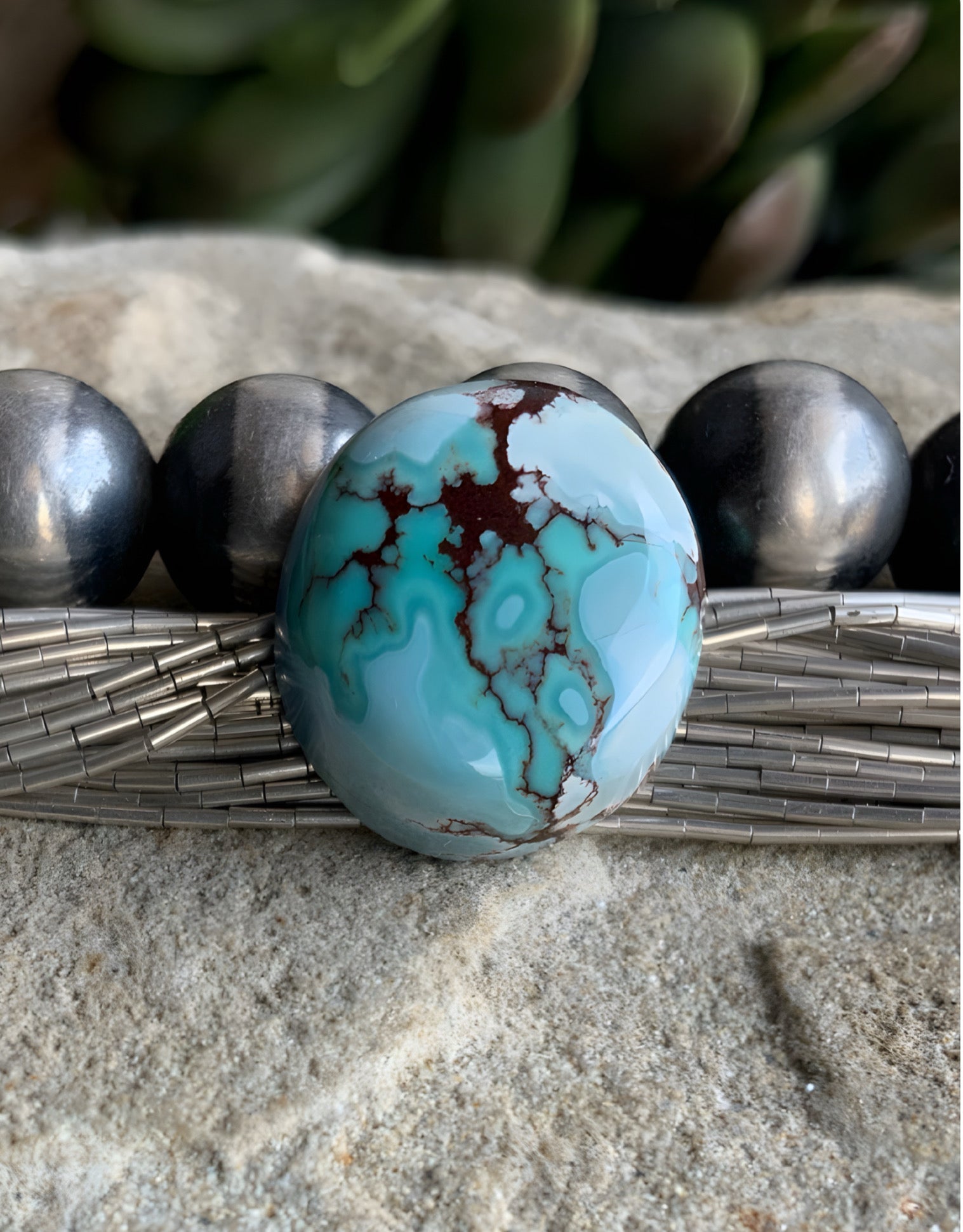 Gobi Desert Lavender or Golden Hills Turquoise Oval