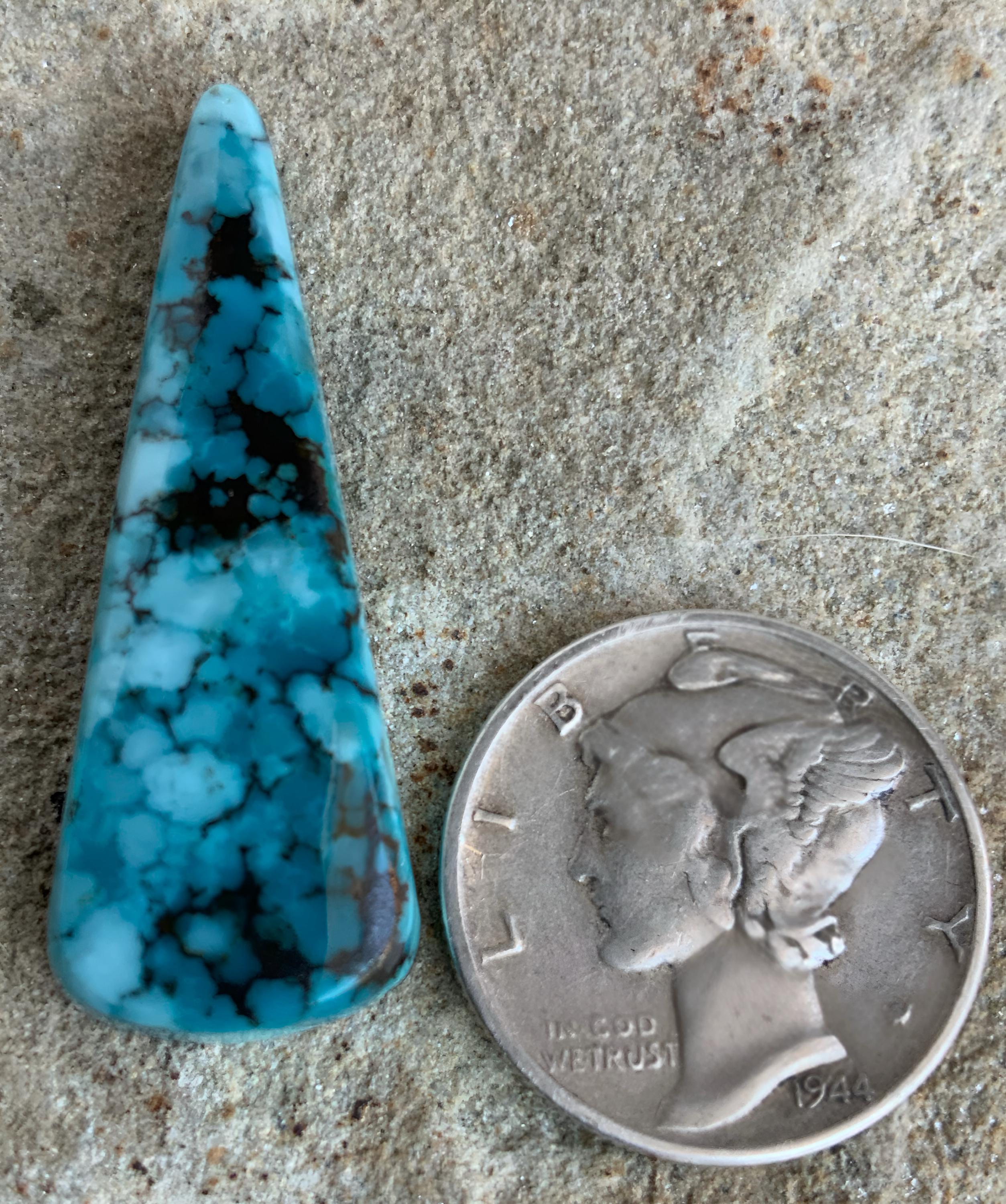Bao Canyon Turquoise Blue Rectangular Cabochon #BC121