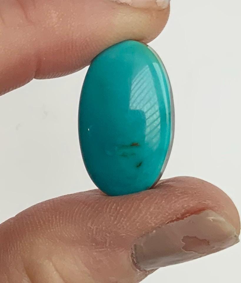 Beautiful Blue Turquoise Mountain Turquoise Oval Cabochon