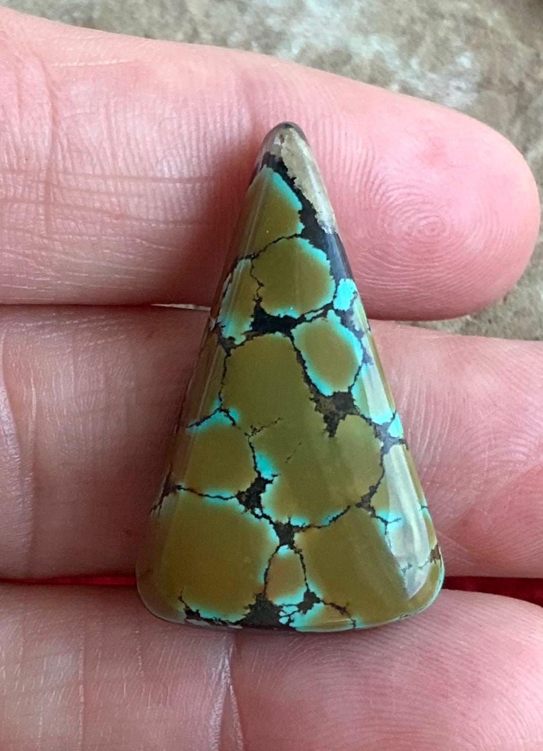 Beautiful Bao Canyon Turquoise Triangle Cabochon #BC125