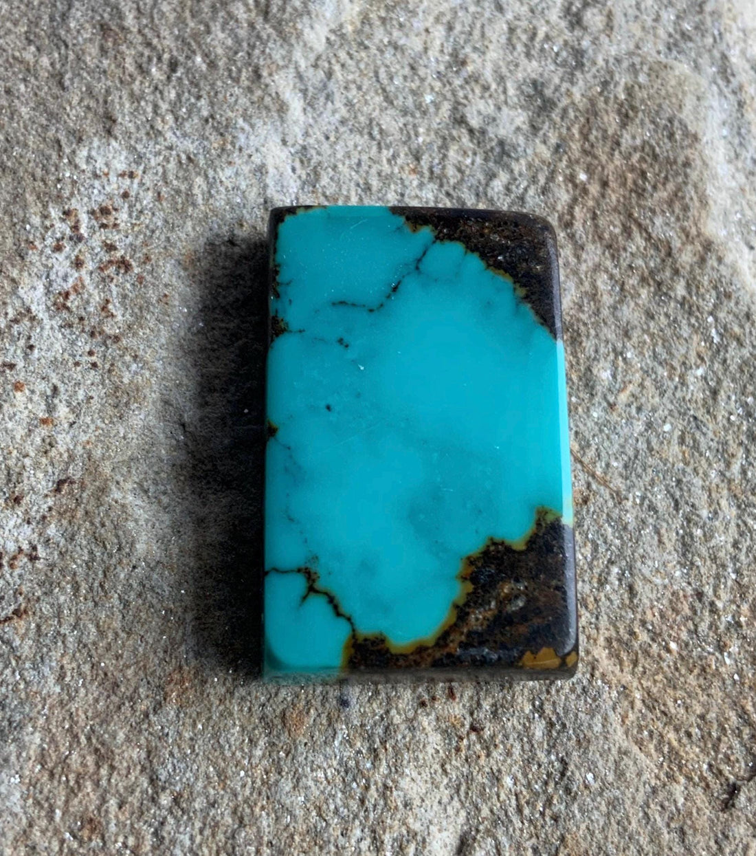 Bao Canyon Turquoise Blue Rectangular Cabochon #BC115