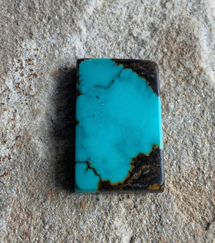 Bao Canyon Turquoise Blue Rectangular Cabochon #BC115