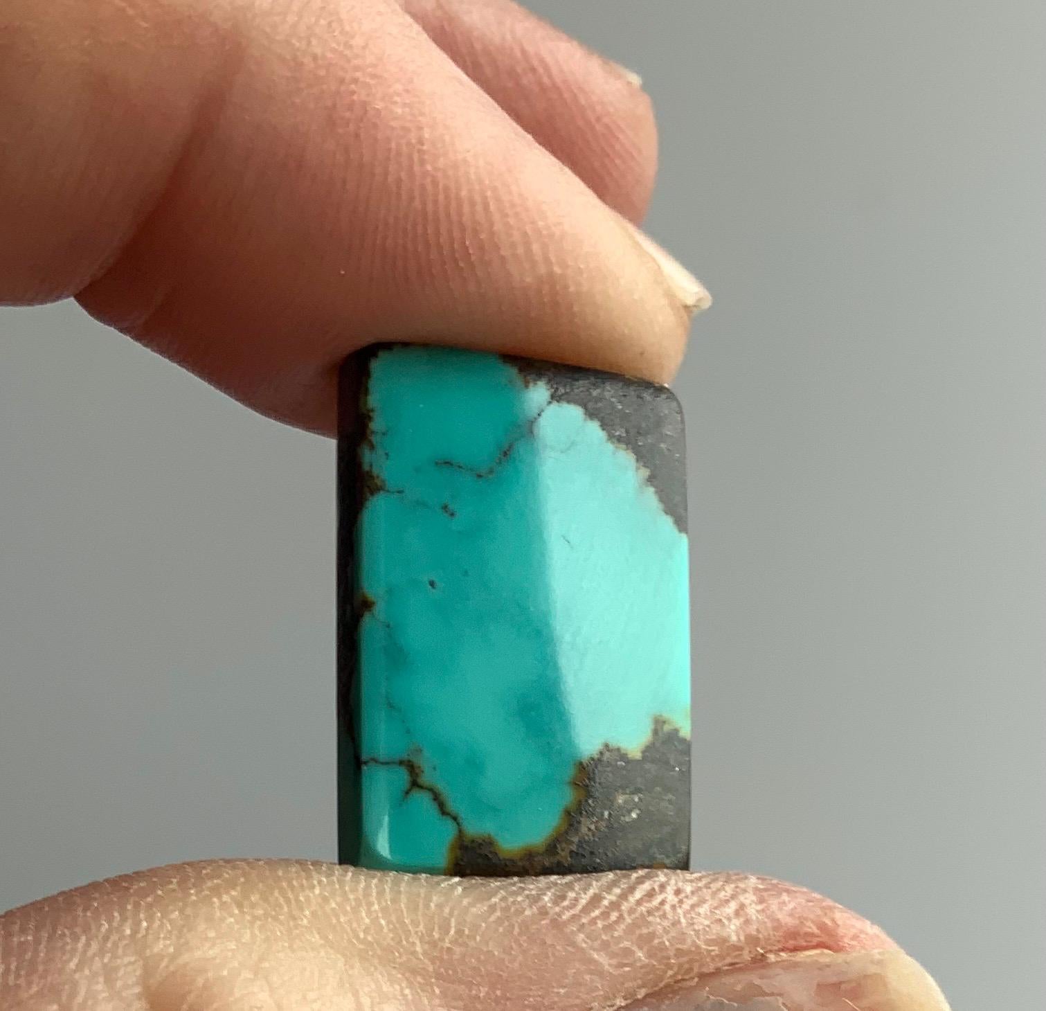 Bao Canyon Turquoise Blue Rectangular Cabochon #BC115