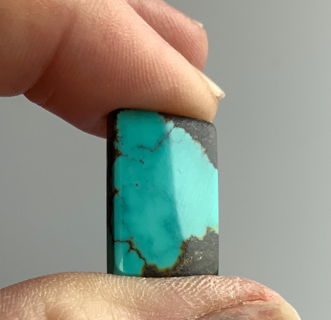 Bao Canyon Turquoise Blue Rectangular Cabochon #BC115