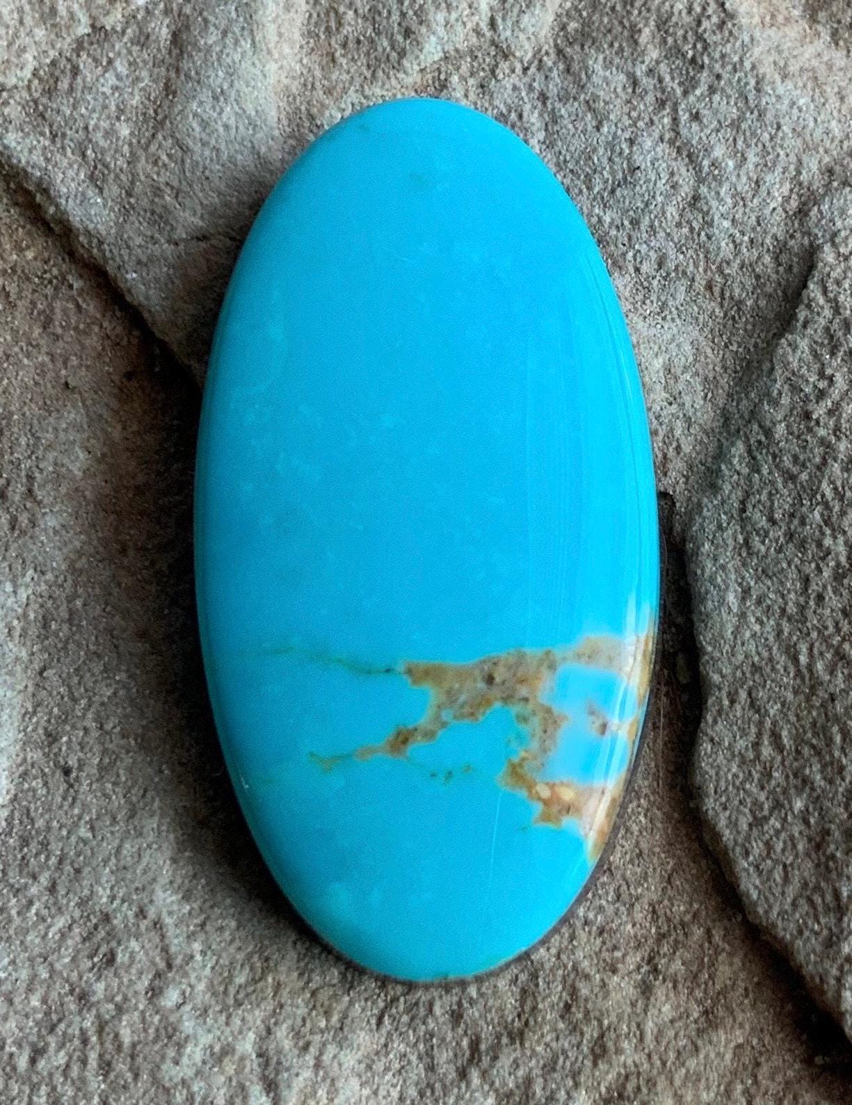 Natural Turquoise Mountain Turquoise Oval Cabochon-Arizona Gemstone #TM111