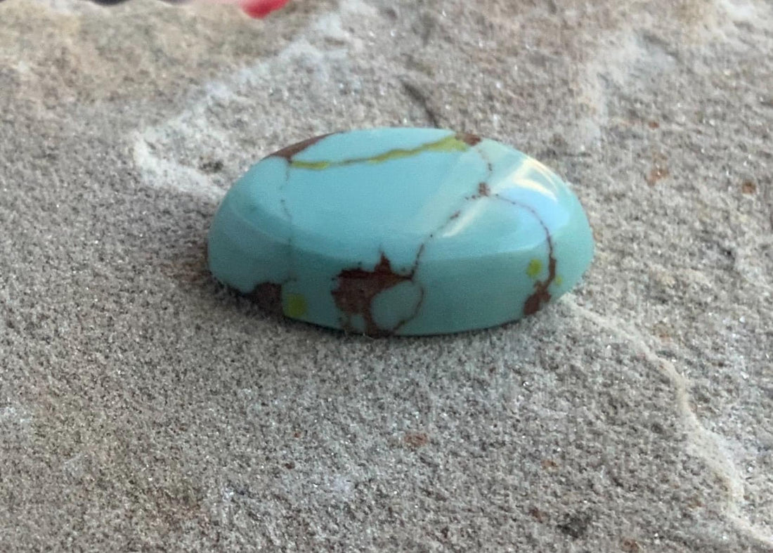 Beautiful Gobi Desert Lavender Turquoise Oval Cabochon #G127a