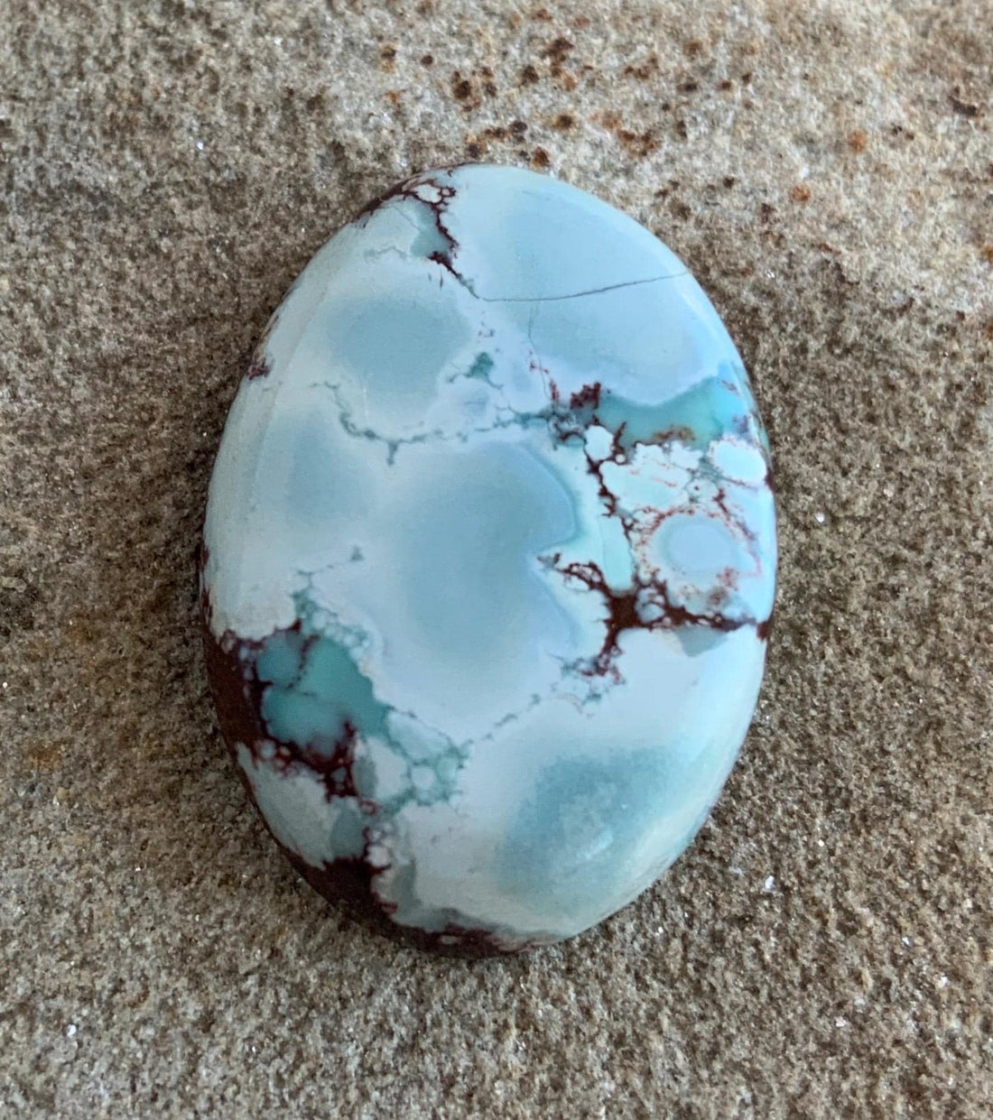 Beautiful Gobi Desert Lavender Turquoise Oval Cabochon #112