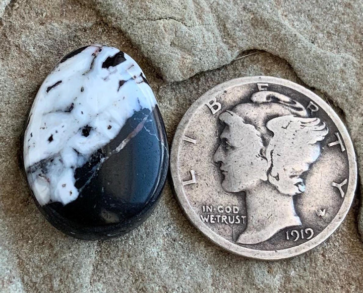 Beautiful Natural White Buffalo Teardrop Cabochon