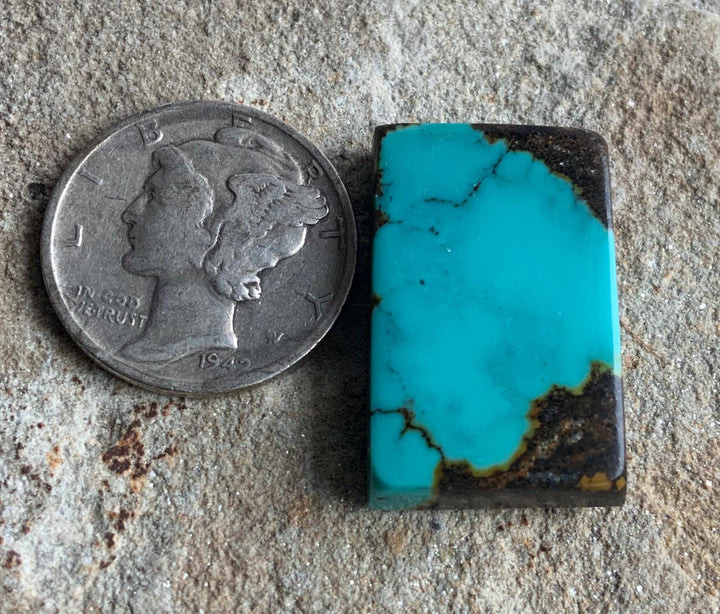 Bao Canyon Turquoise Blue Rectangular Cabochon #BC115