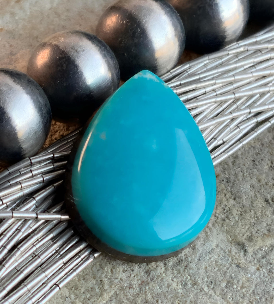 Royston Turquoise Blue Teardrop-Nevada Gemstone