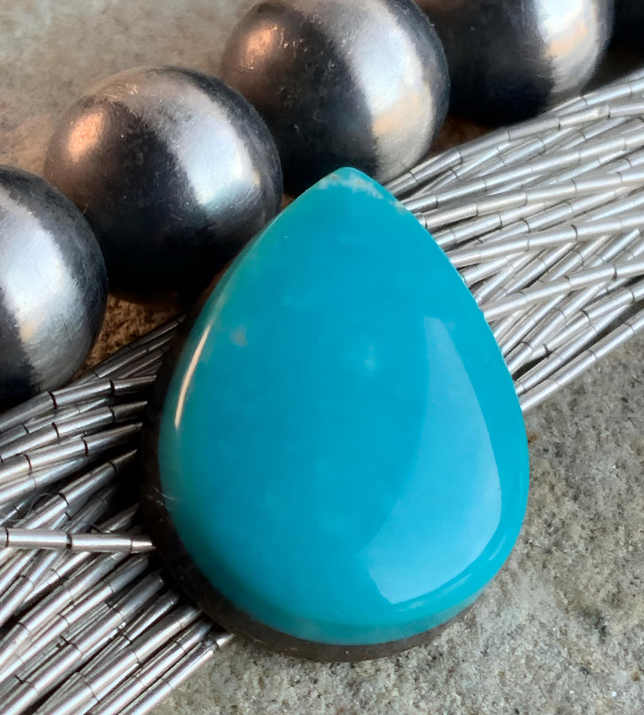 Royston Turquoise Blue Teardrop-Nevada Gemstone