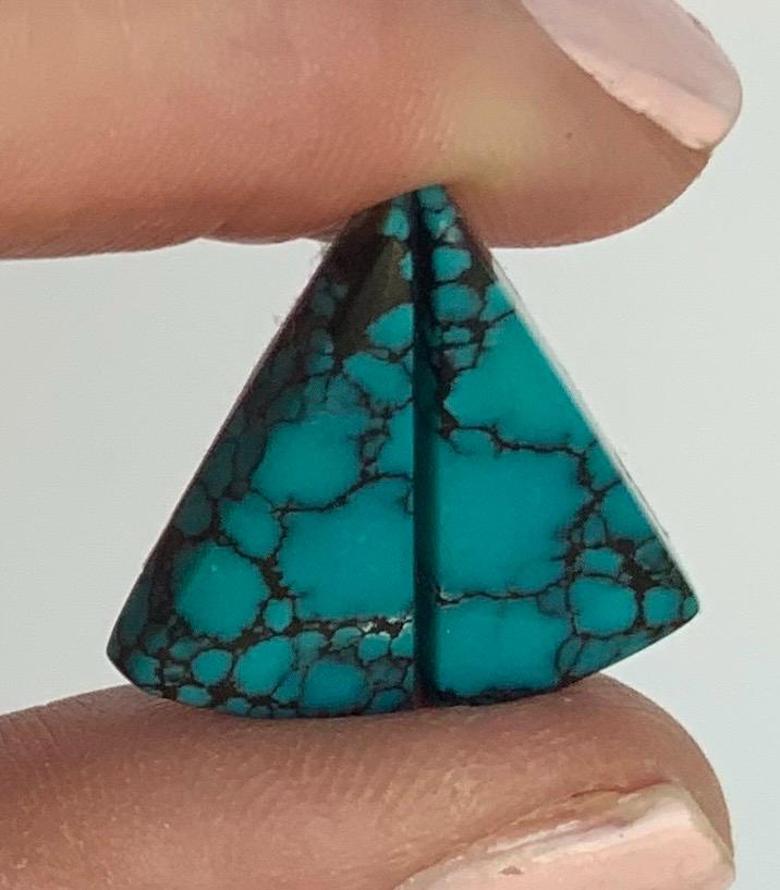 Beautiful Bao Canyon Turquoise Earring Matching Pair #BC119