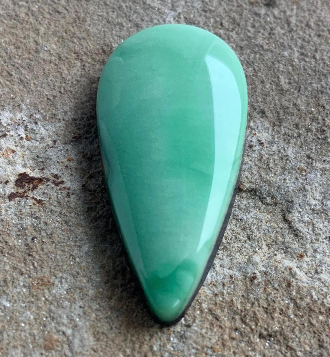 Beautiful Rare Green Natural Orvil Jack Turquoise Cabochon