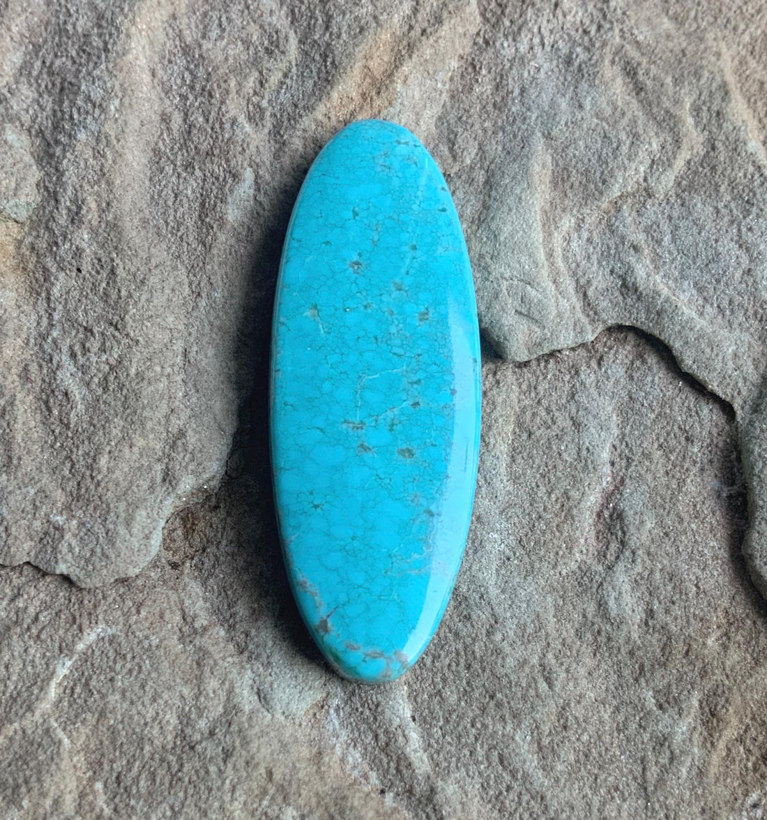 Sky Blue Royston Turquoise Long Oval Cabochon #R46