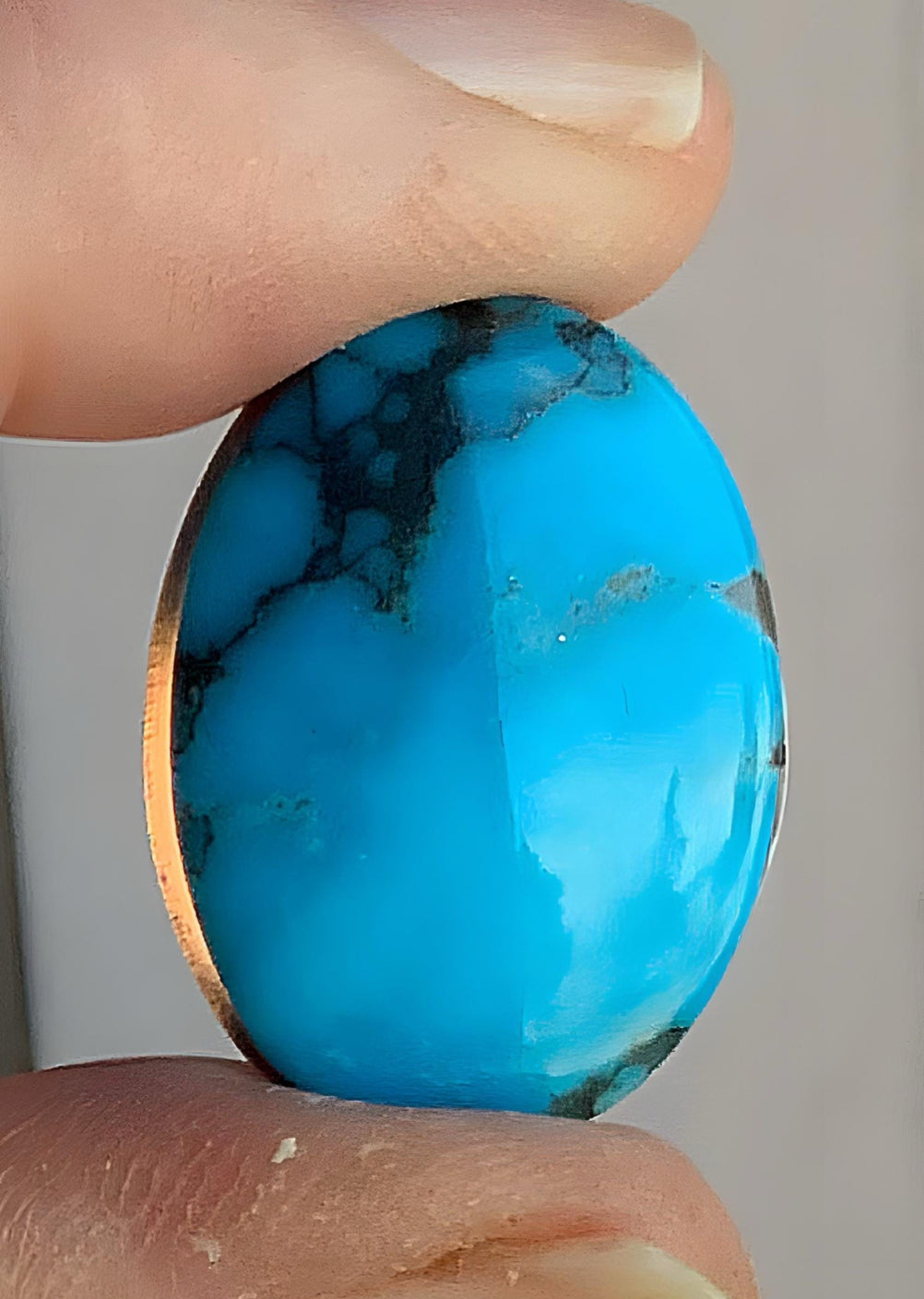 Ithaca Peak Turquoise Oval Cabochon ￼#IP101