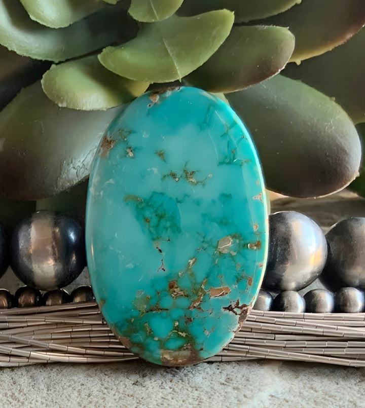 Natural Royston Turquoise Oval Cabochon