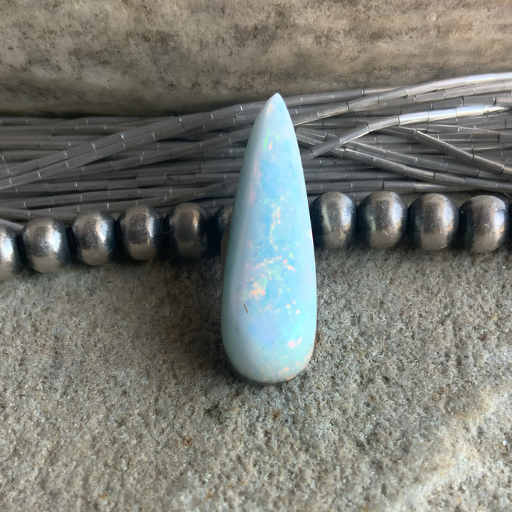 Sterling Opal Small Teardrop