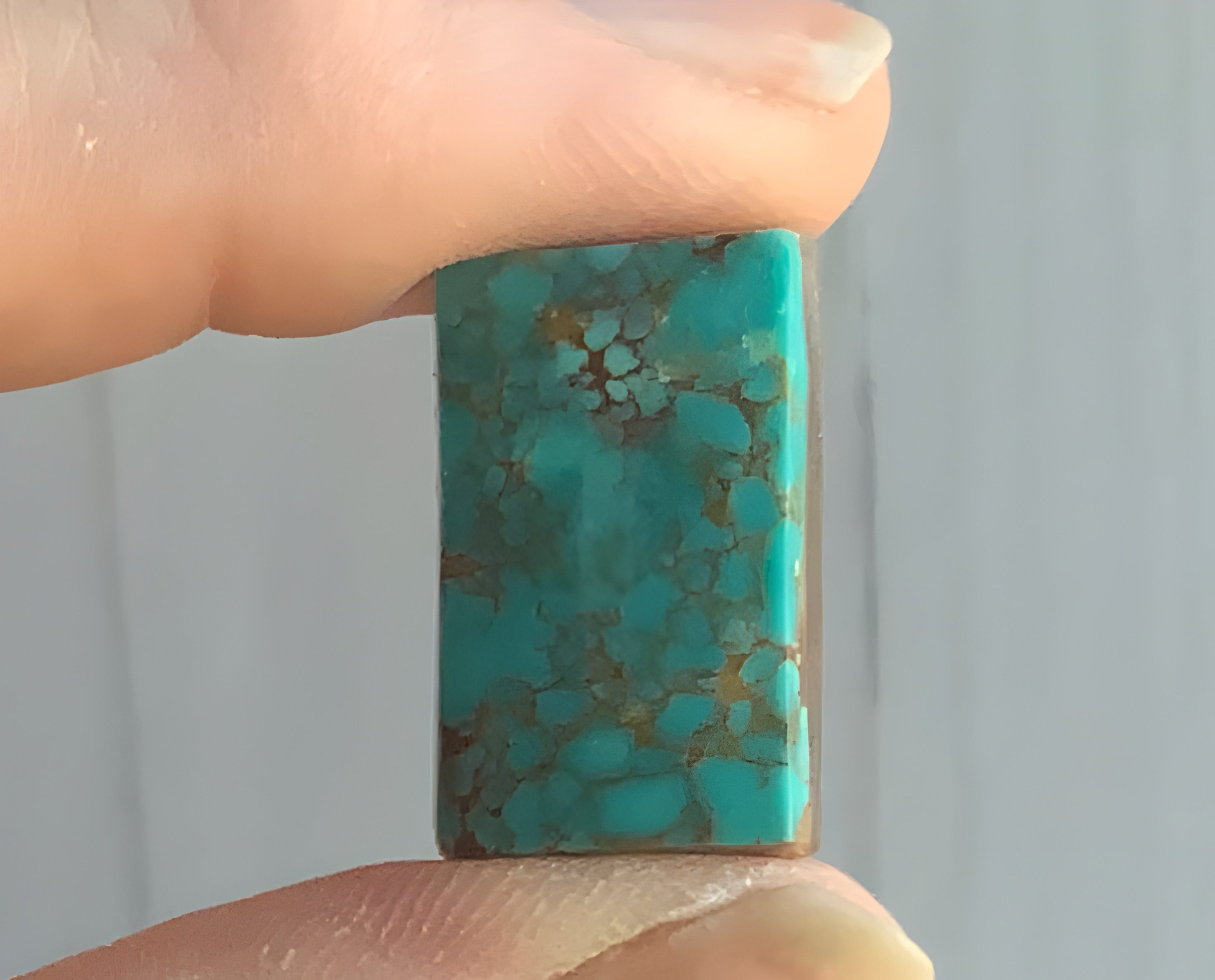 Lone Mountain Turquoise Rectangular Gemstone