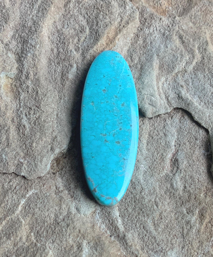 Sky Blue Royston Turquoise Long Oval Cabochon #R46