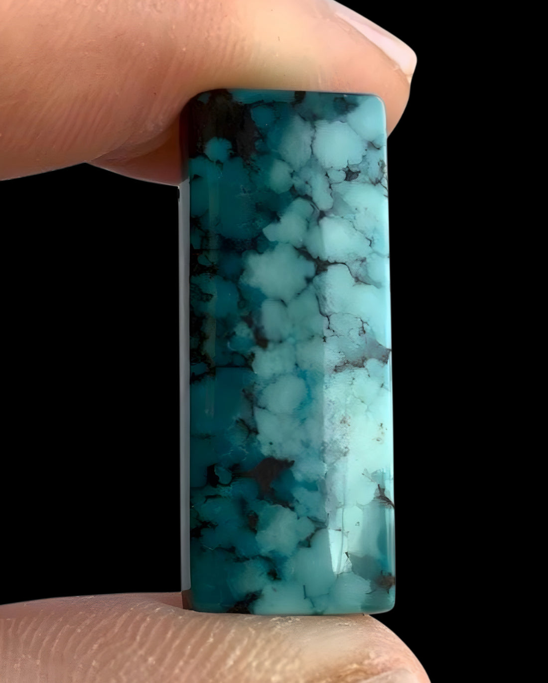 Beautiful Blue Bao Canyon Rectangle Cabochon BC122