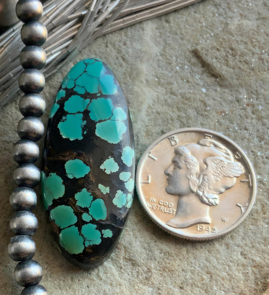 Bao Canyon Turquoise Long Oval Cabochon