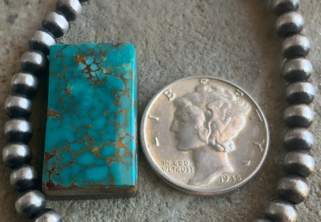 Lone Mountain Turquoise Rectangular Gemstone