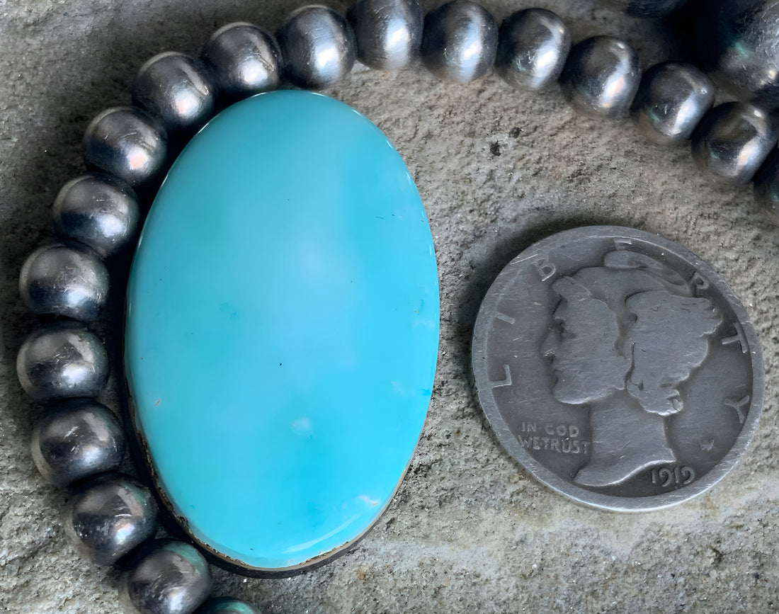Blue Gem Turquoise Oval Cabochon