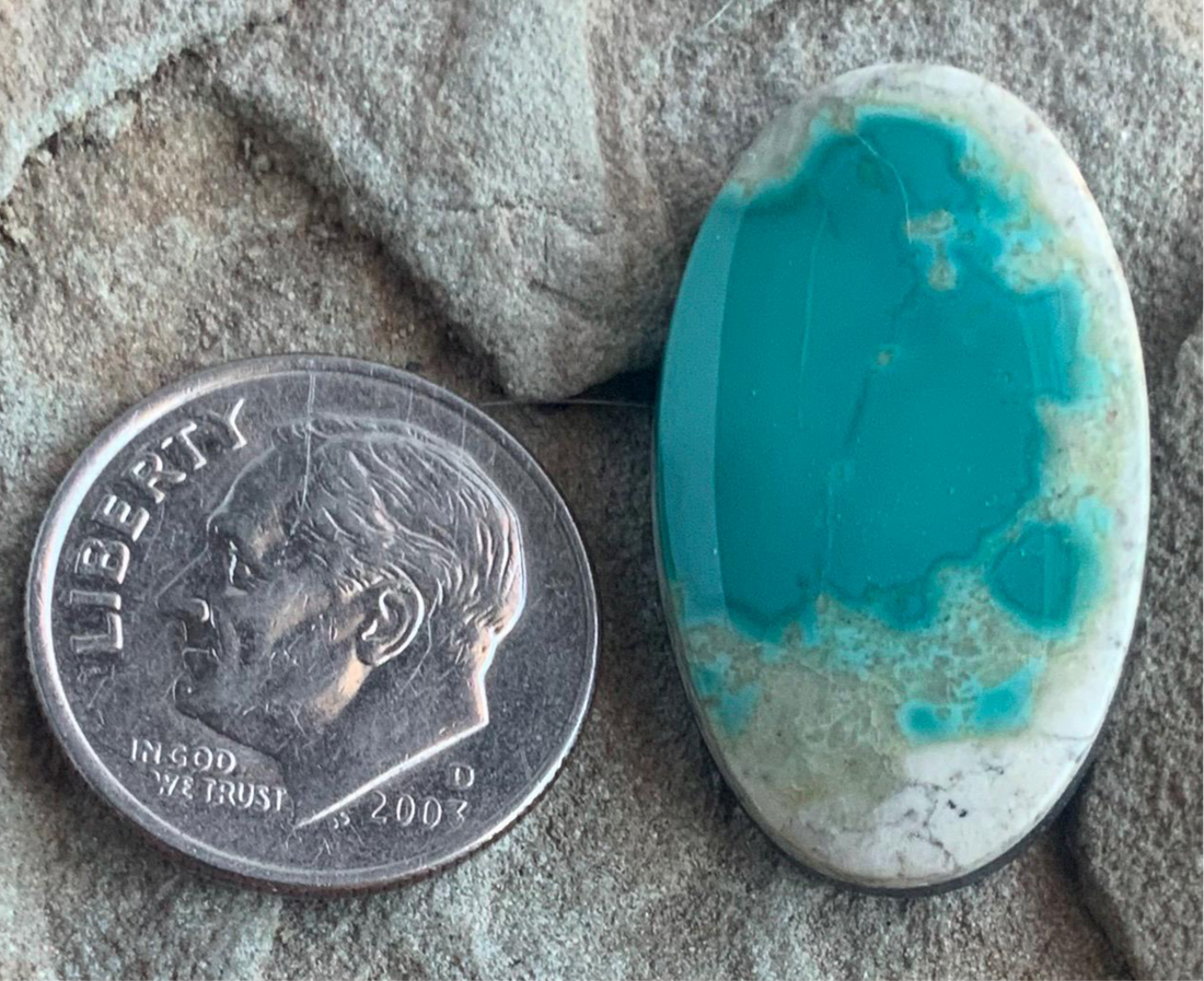 Gorgeous Natural Australian Variscite Oval Cabochon