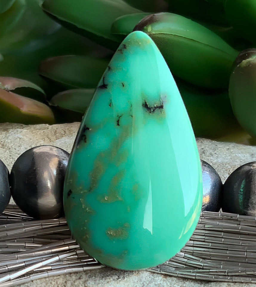 Gorgeous Natural Damele Turquoise Teardrop Cabochon