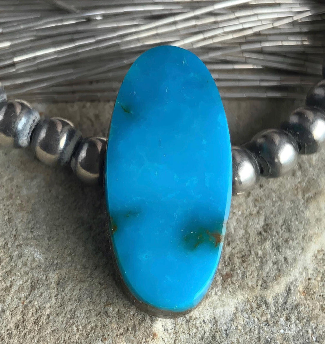 Turquoise Mountain Turquoise Oval Cabochon -Arizona Gemstone #TM118