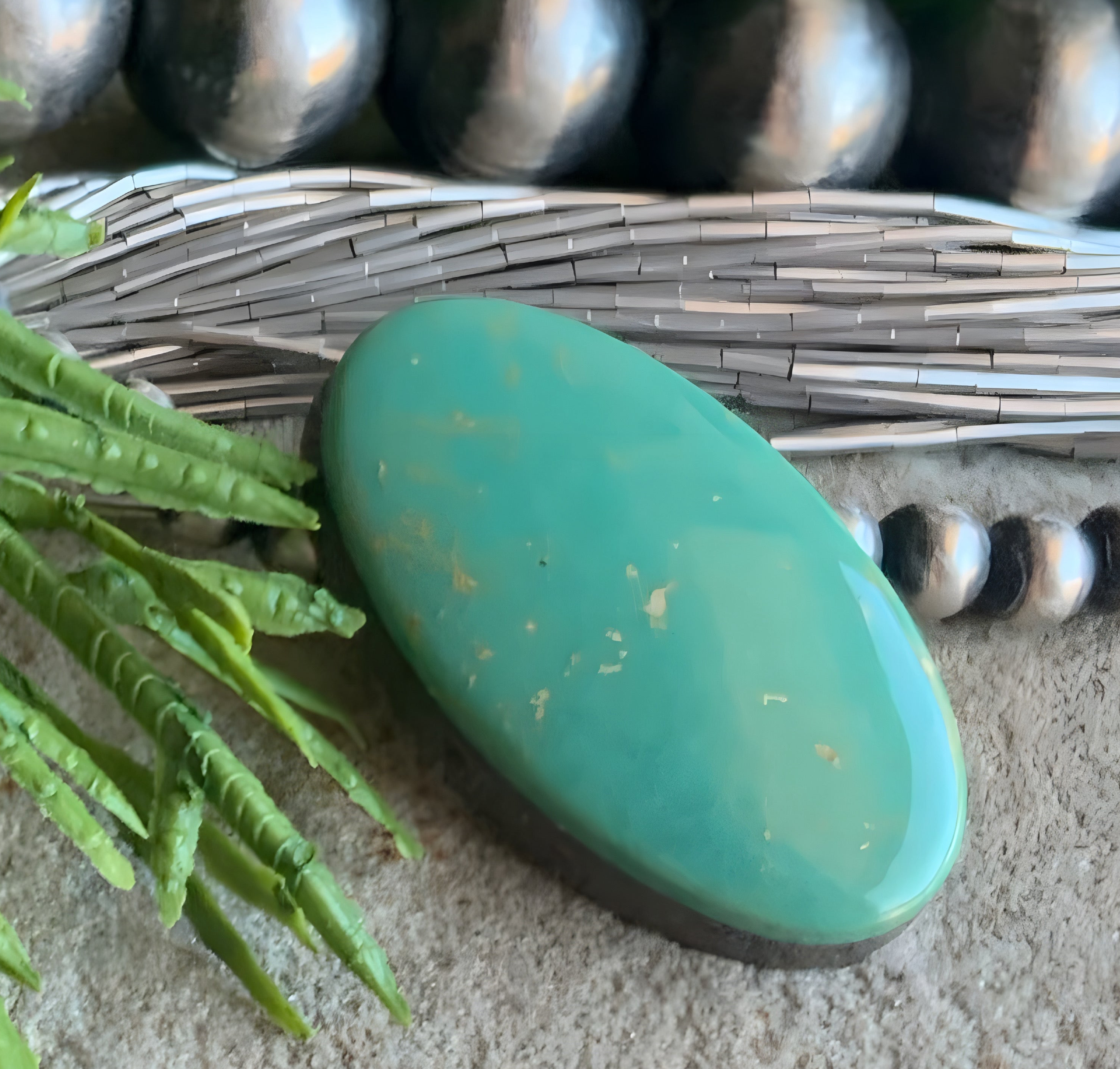 Emerald Valley Turquoise Oval Cabochon-Nevada Gemstone