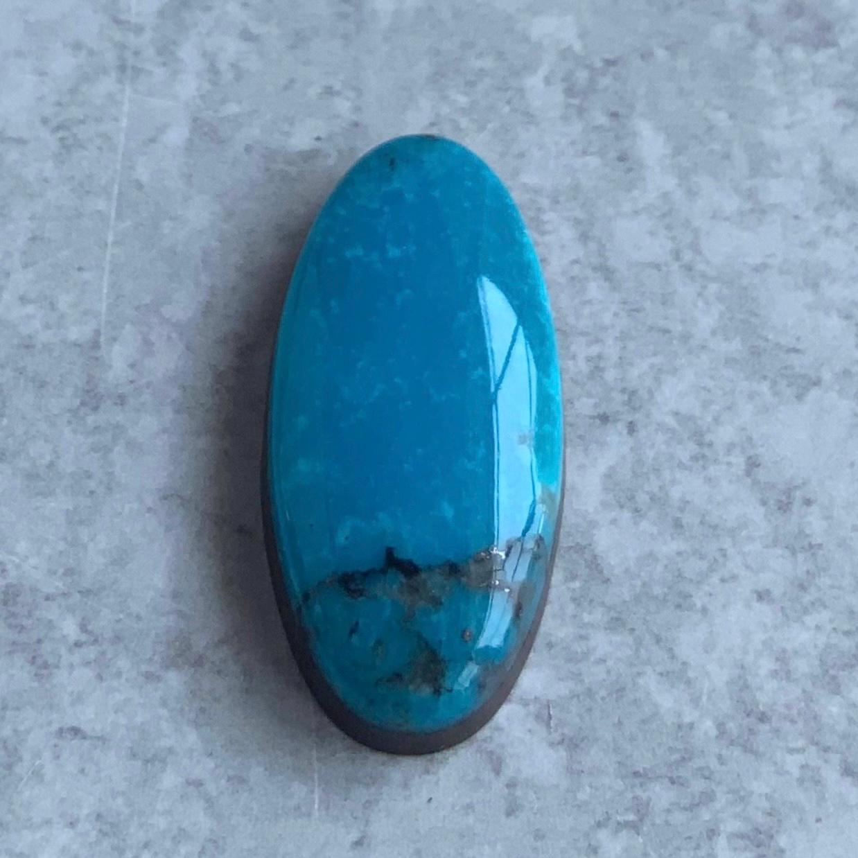 Ithaca Peak Turquoise Long Oval Cabochon or Polished Stone Cab