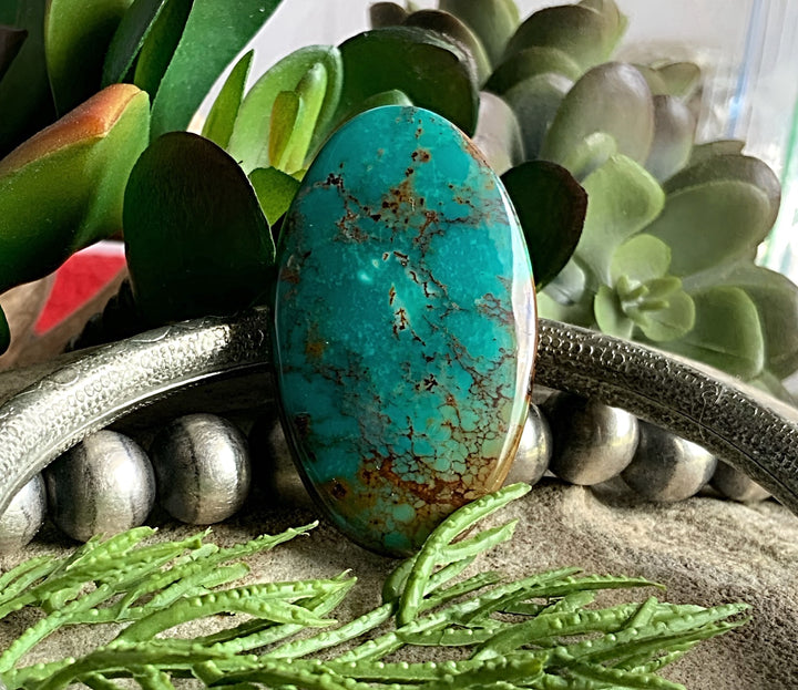 Natural Royston Turquoise Gemmy Oval Cabochon