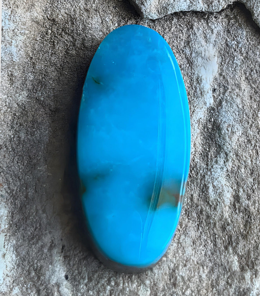 Turquoise Mountain Turquoise Oval Cabochon -Arizona Gemstone #TM118